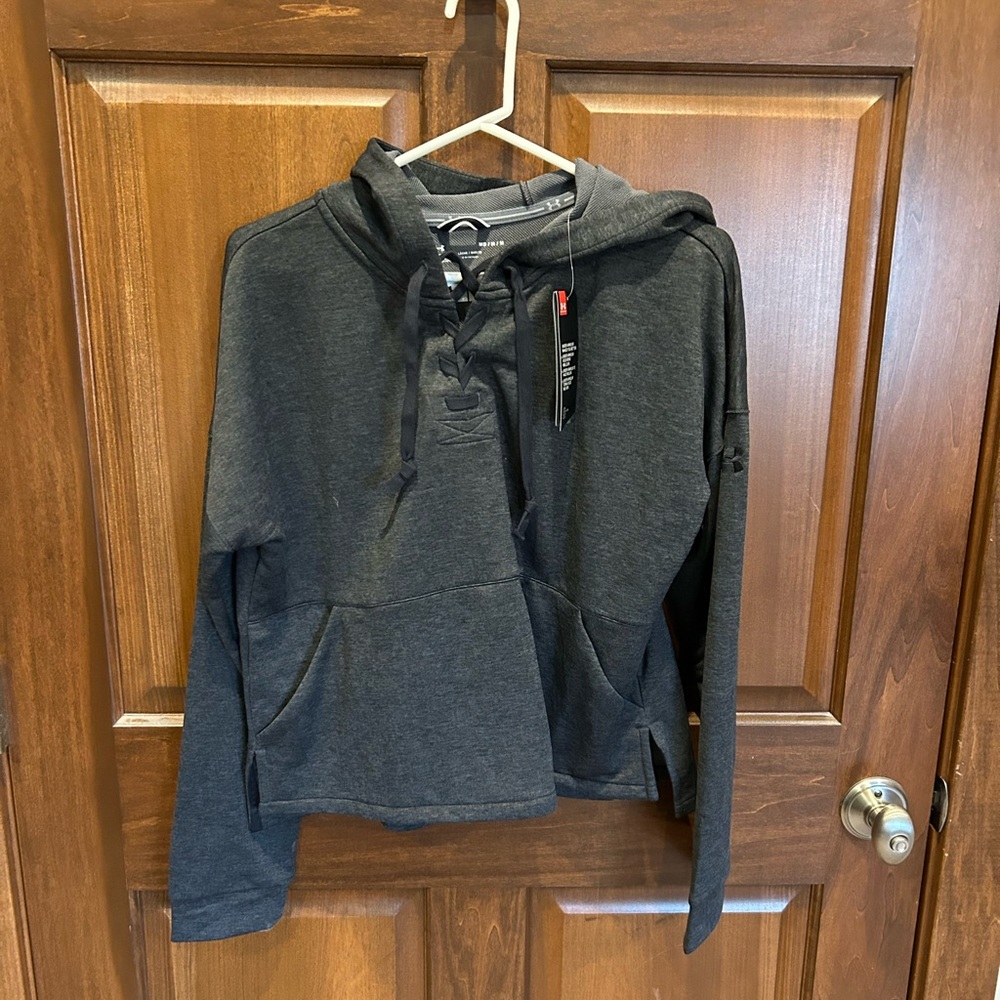 NWT Under Armour UA Women’s Dark Grey Cross Town Hoody, M